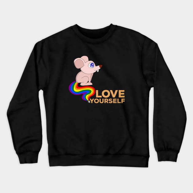 Love Yourself Crewneck Sweatshirt by DiegoCarvalho